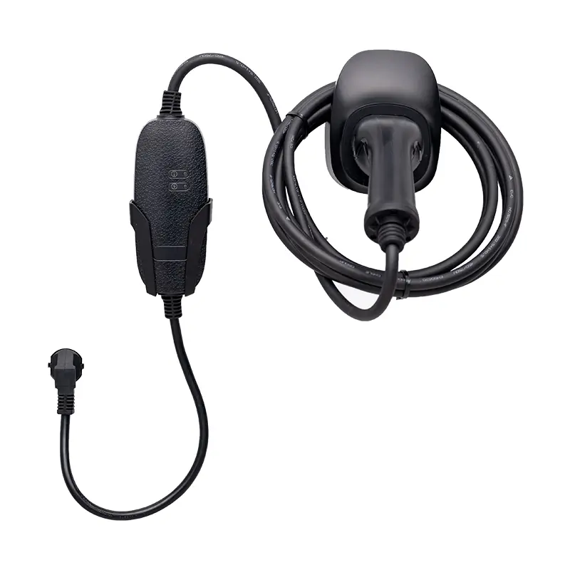 شارژر AC EV قابل حمل 3.5 کیلوواتی با محفظه اکریلیک برای خانه و مسافرت